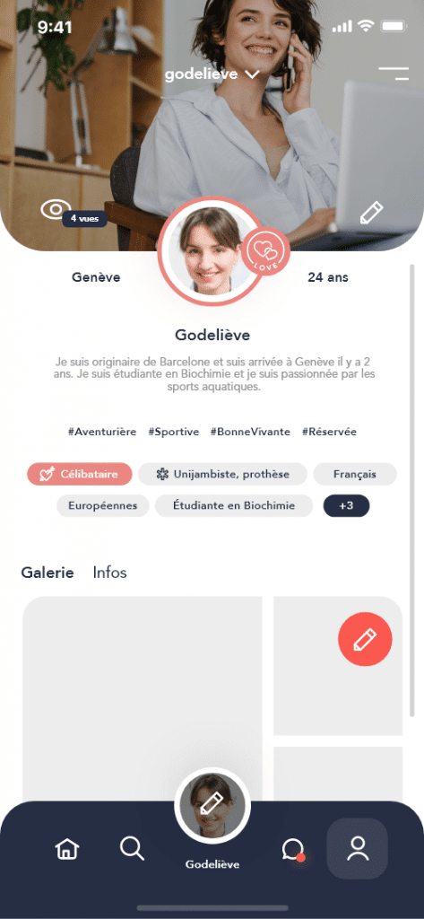 Je complète mon profil